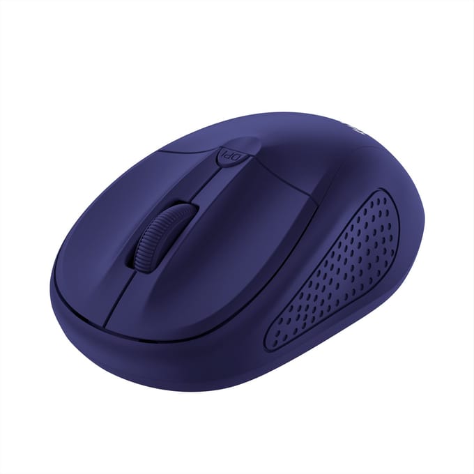 Trust PRIMO WIRELESS MOUSE MATT BLUE Muis Draadloos Optisch Meerdere kleuren 4 Toetsen 1600 dpi