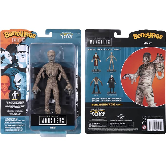 Noble Collection Universal Monsters The Mummy BendyFig 7.5 Inch Action Figure