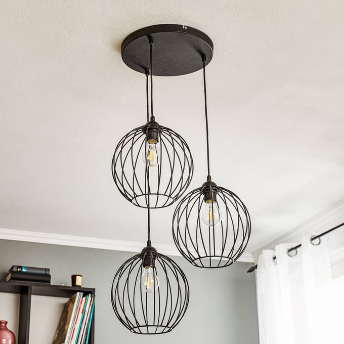 HELAM Hanglamp Cumera, 3-lamps, rond