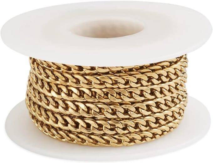 Curb Chain Link Spoel voor Creatieve Projecten, DIY Sieraden en Handwerkaccessoires