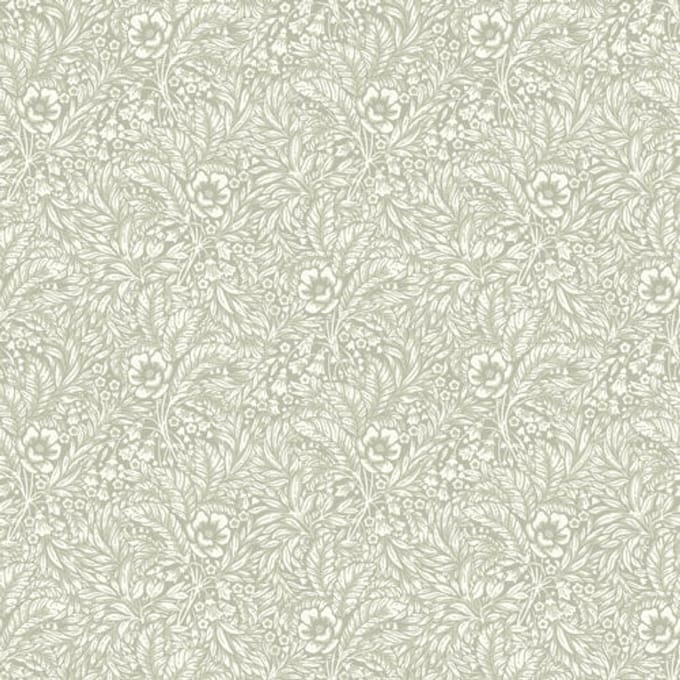 Duro Vliesbehang 430-04 - Linnéa - Botanisch Groen - 53cm x 10.05m