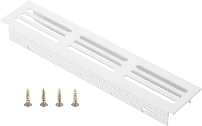 Ventilatiehoes - Rooster - Meubels Ventileren - Aluminium Legering - 15 cm - Wit