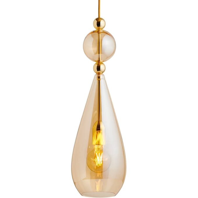 EBB & FLOW Smykke L hanglamp goud goud-rook