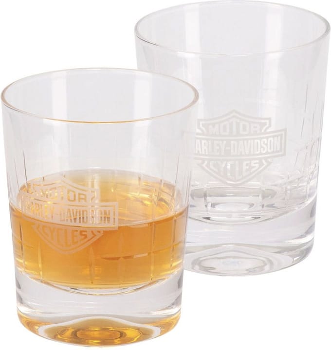 Harley-Davidson Crystal Whiskey Glazen Set
