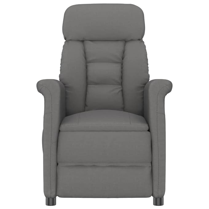 vidaXL - Massagestoel - Donkergrijs - 70.5 - x - 96.5 - x - 95 - cm - Polyester