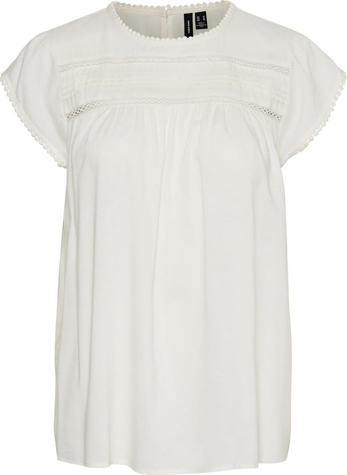 VERO MODA VMDEBBIE PLEAT S/L TOP GA NOOS Dames Top  - Maat M