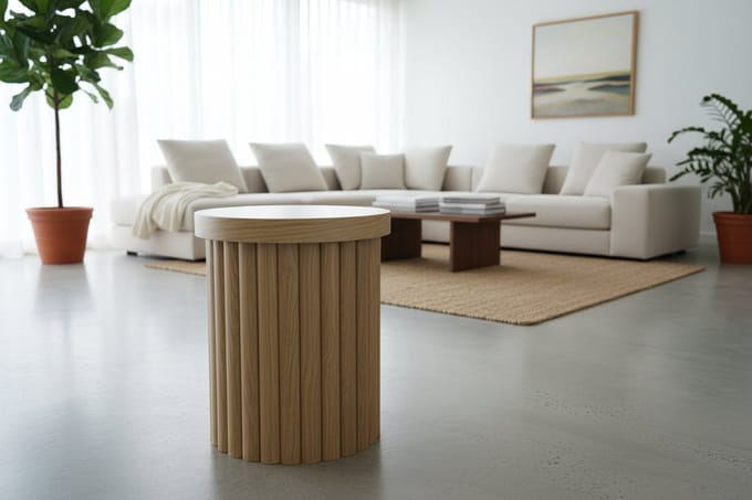 Ronde bijzettafel Ø40 × 48 cm