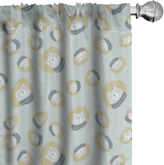 ABAKUHAUS Noord Voorhangen – 2x75x175 cm – Microfaser – Halfschaduw