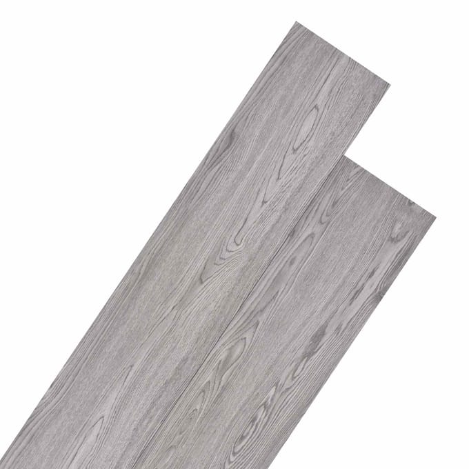 vidaXL - Vloerplanken - Donkergrijs - 5,26 - m² - 18 - st - PVC