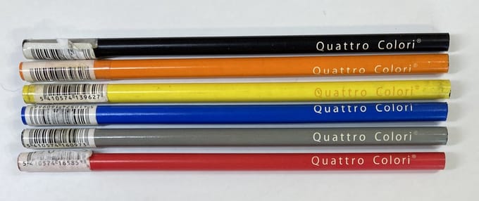 Quattro Colori - potlood - zwart - 12 stuk