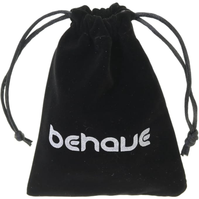 Behave Elastische armband metaal met blauwe facet kralen