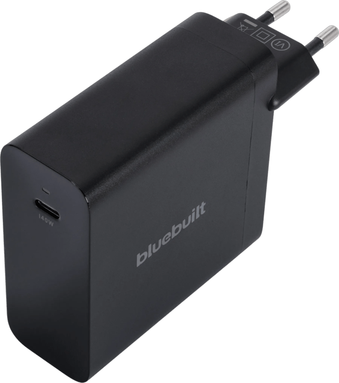 BlueBuilt 140W GaN Usb C Oplader Zwart