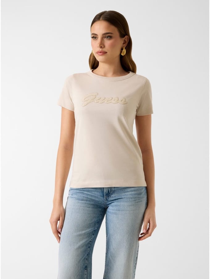3D T-shirt voor dames Guess CN Script