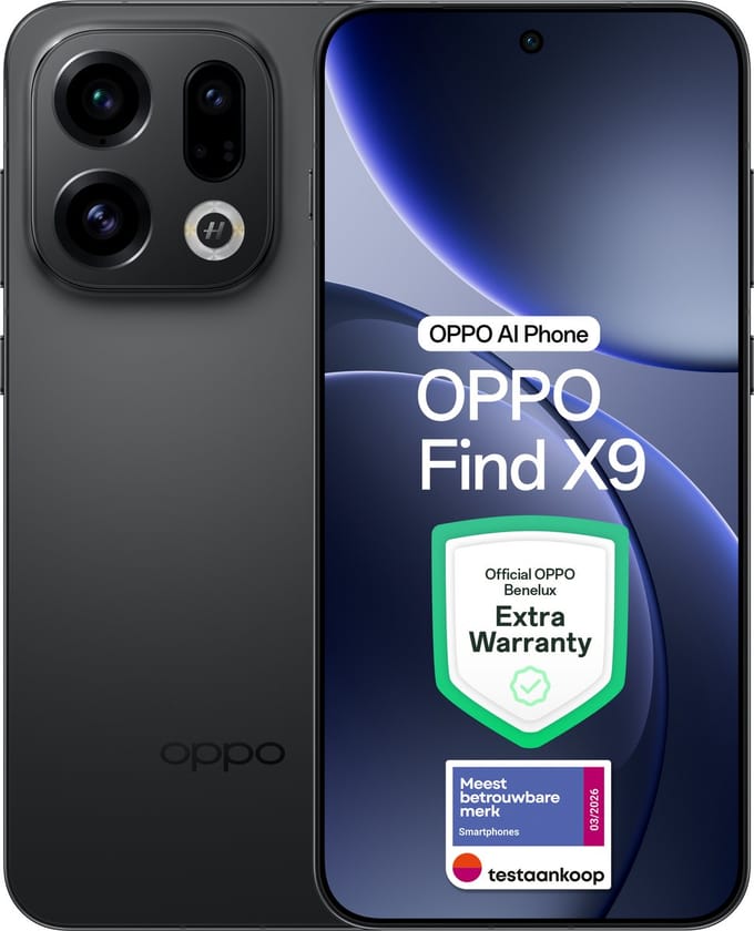 OPPO Find X9 5G 12+ 512GB Space Black - Extra Garantie