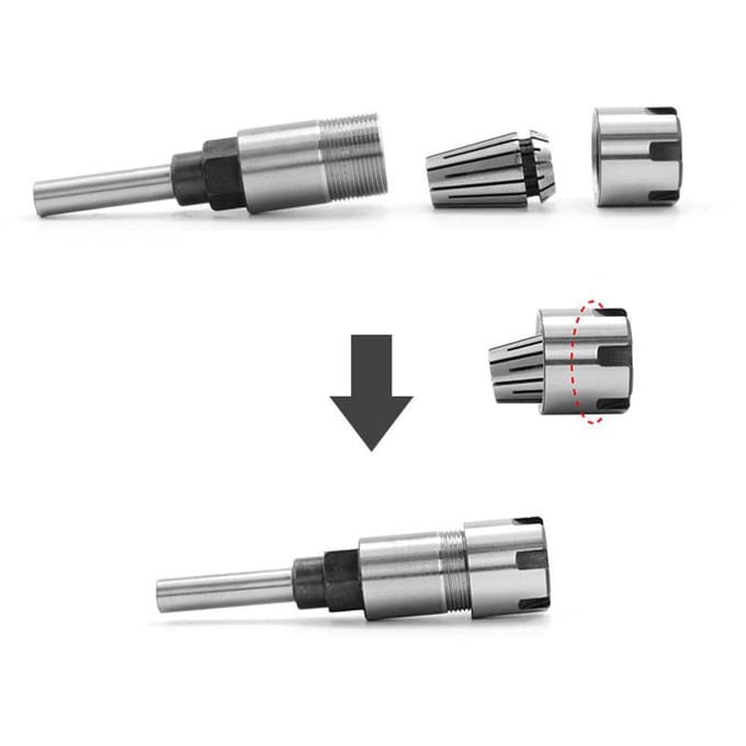 Veerstaal 1/2 inch Schacht Bovenfrees Verlengstang Frees 8mm Shank