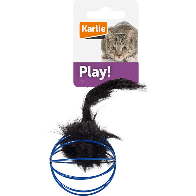 Karlie Kattenspeelgoed Roosterbal met Pluche Muis - 1 stuk