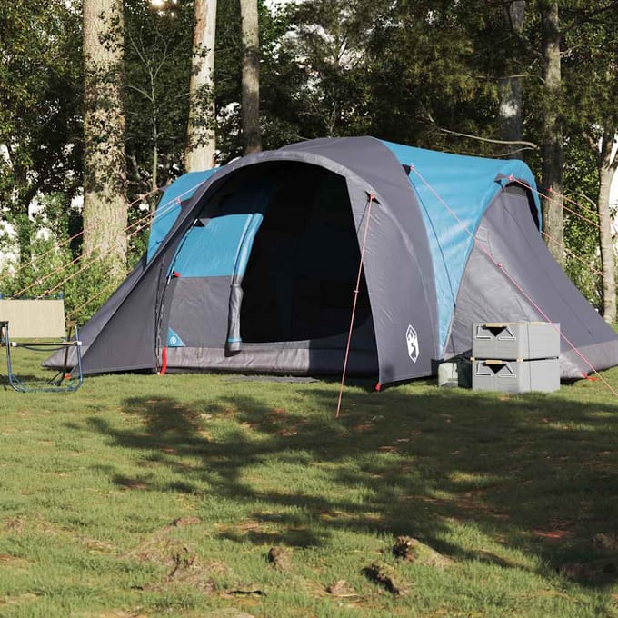 Vidaxl Gezinstent, Koepeltent, 6 Persoons, Blauw, Waterdicht