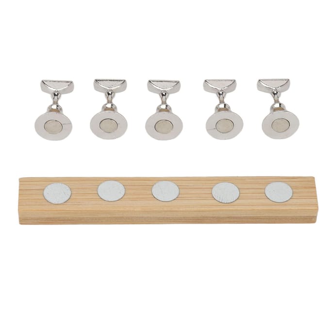 Magnetische Nagel Display Standaard Log Legering DIY Training Vingernagel Display Houder voor Schoonheidssalon white