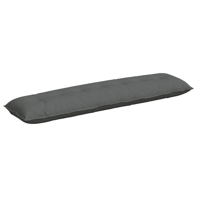 vidaXL - Rugkussen - Donkergrijs - 200 - x - 19 - x - 50 - cm - Stof