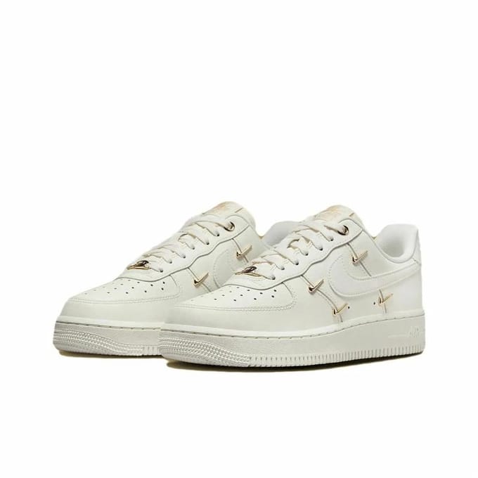 Nike Air Force Sneakers Dames - Wit - Maat 39 - Leer, Textil