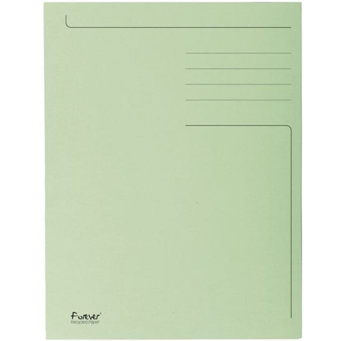 Exacompta 50x FOREVER® bedrukte map met 3 kleppen - 280gm2 - 24,5x35 cm voor folio - Grasgroen - 449013E