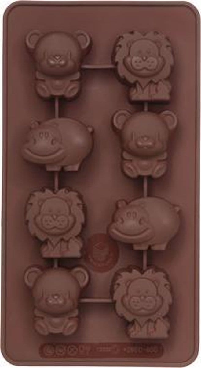 Sif Chocoflex Chocoladevorm siliconen Dieren  - Bruin