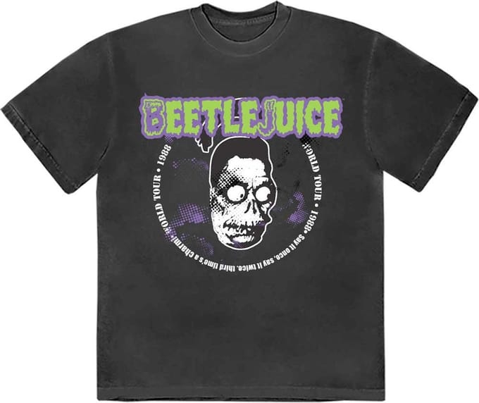 Beetlejuice - 1988 World Tour Heren T-shirt - M - Zwart