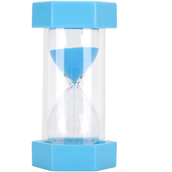 Zandloper Anti-val Zand Uurglas Timer Zandloper Poetsen Timer Huisdecoratie white