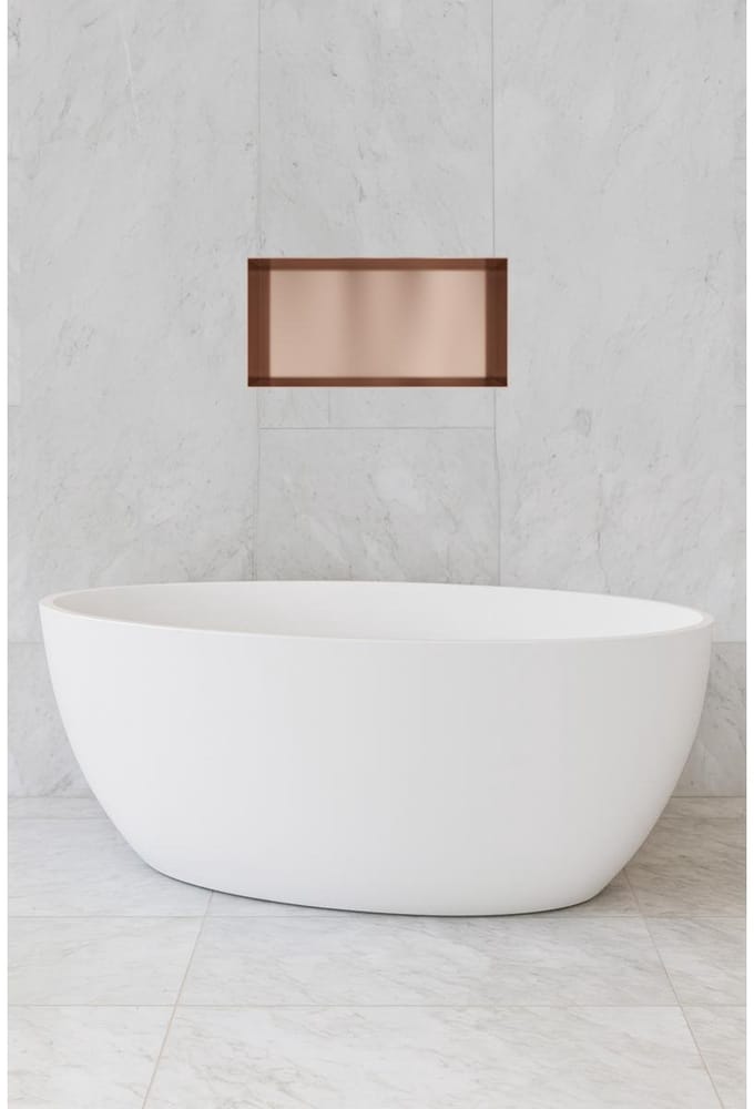 Hotbath &More BOX060F inbouwnis 30x60x10cm zonder frame geborsteld koper PVD