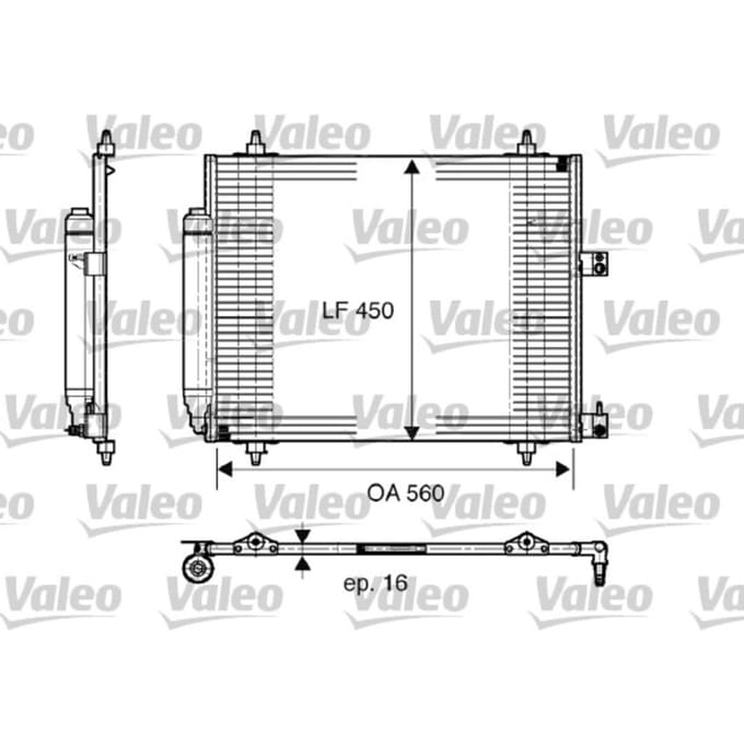 Condensator, airconditioning VALEO 817579
