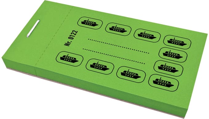 CombiCraft Consumptiekaarten booticoon groen - per 5 boekjes van 50 kaarten