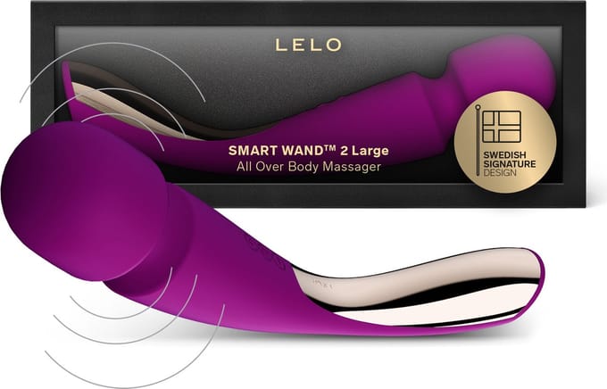 LELO SMART WAND 2 Large – Massageapparaat – 10 Genotsinstellingen – Deep Rose