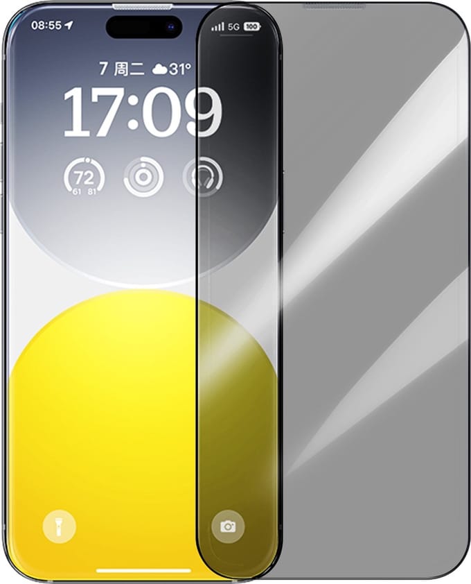 Solidenz Privacy Screenprotector - Geschikt voor Apple iPhone 15 Plus