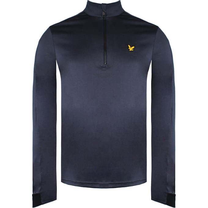 Lyle & Scott Long Sleeve 1/4 Zip Up Navy Ventech Golf Mens Midlayer ML1240G Z807