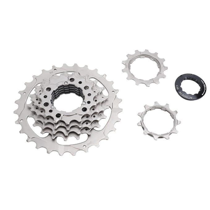 Fiets Cassette 7 Speed RVS Aluminiumlegering Geluidsarm Fiets Cassette Vrijloop voor white