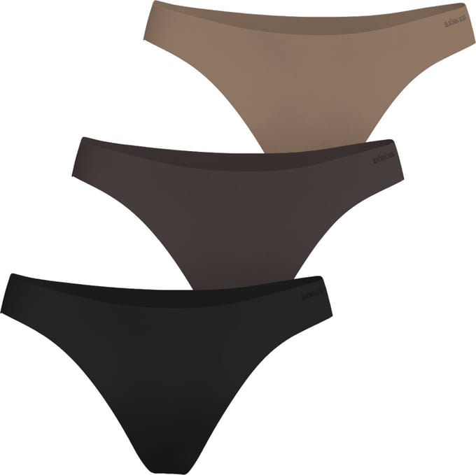 Bjorn borg 3-pack dames Invisible String - Thong - Bruin combi / M