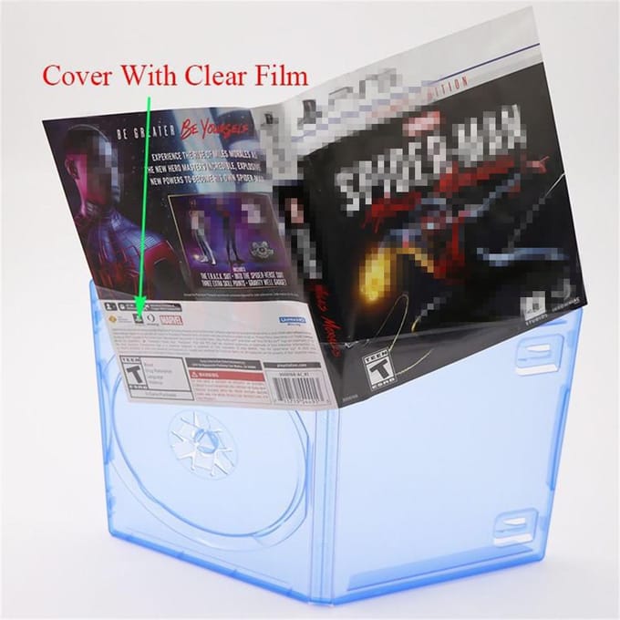 1 stuk voor Sony PS5 / PS4 Vervangende CD Game Case Blauwe Cover Beschermhoes Game Schijfhouder CD DVD Schijven Opbergbeugel Box blauw