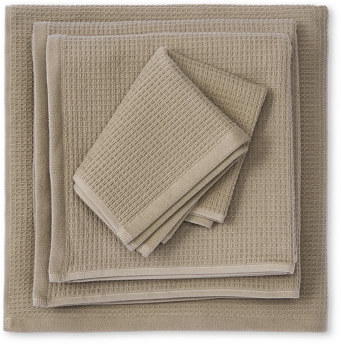 Kayori Nuno Handdoek - 50x100 cm - Set van 3 - Taupe