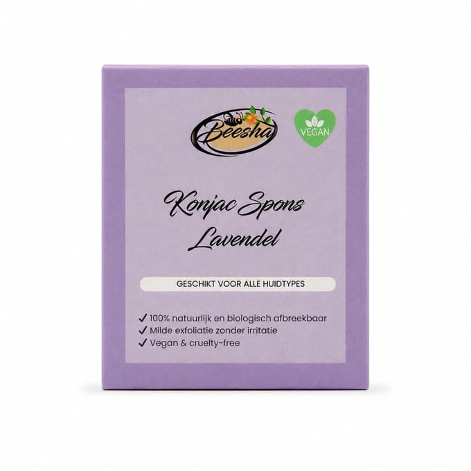 Beesha - Konjac spons Lavendel