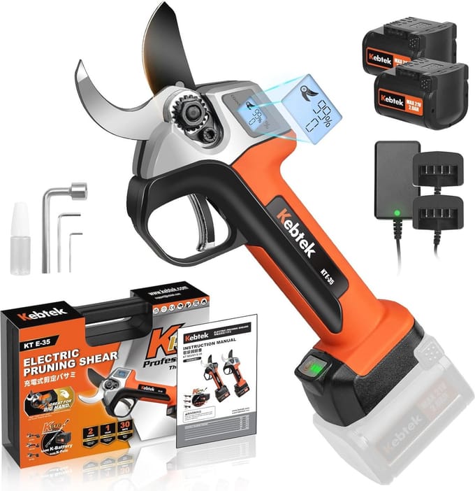 SolidKeus - Professionele Elektrische Tuinschaar met 35 mm Snijdikte