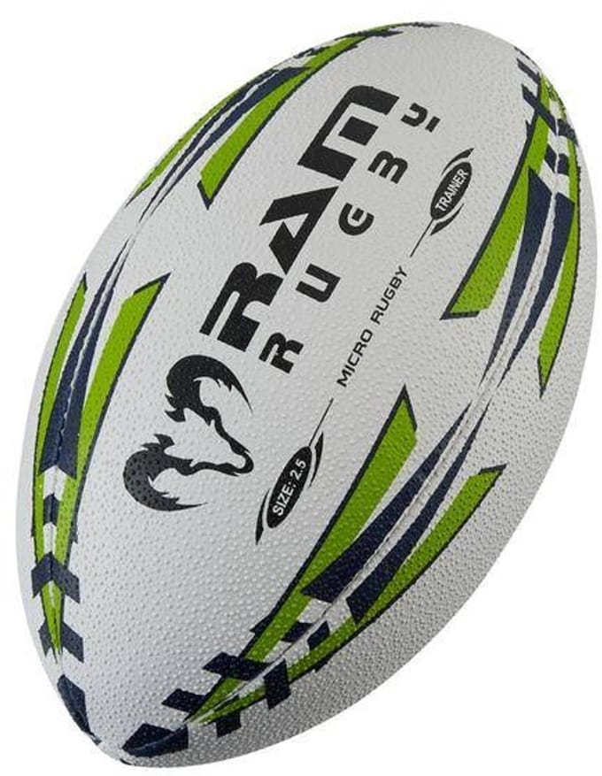 Micro Training Rugbybal - Maat 2.5 - 3D Grip - Nr. 1 Rugby Merk in Europa - Perfecte vorm en Duurzaam