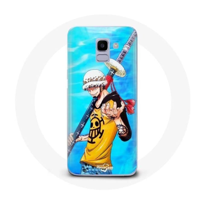 Case voor Samsung Galaxy A8 2018 One Piece Manga Trafalgar Law-zwaard