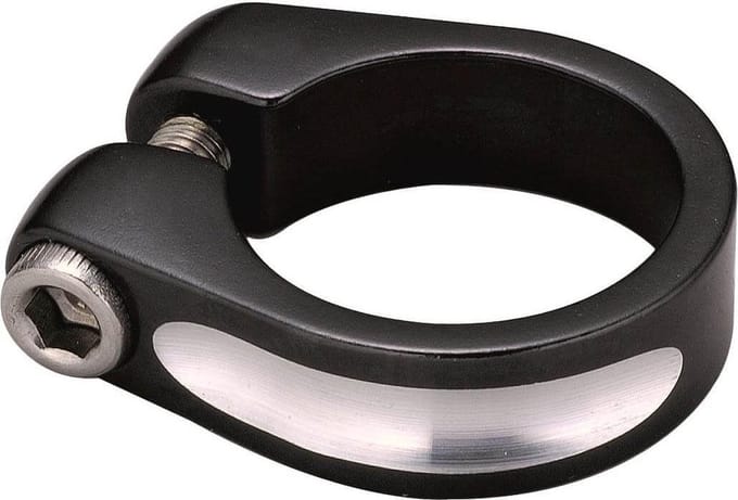 Union zadelpenklem 34.9mm alu zw