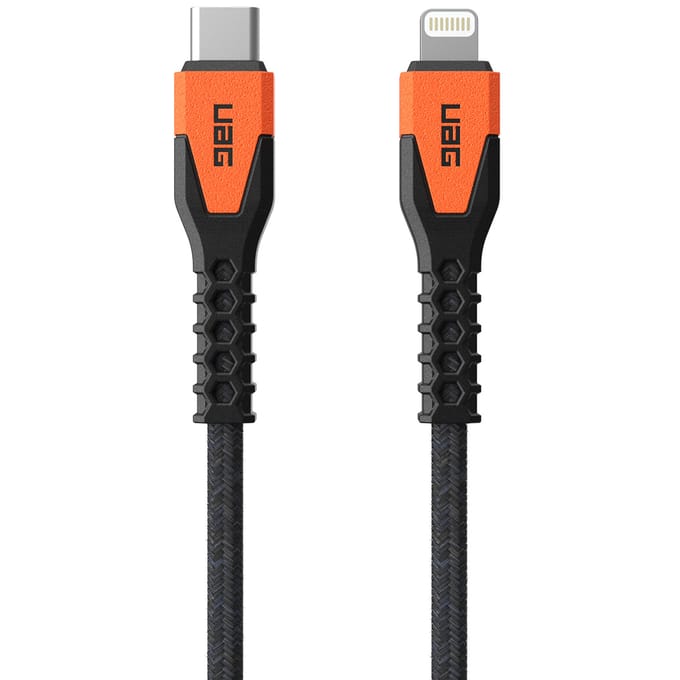 UAG Kevlar® Core USB-C naar Lightning Kabel MFi 30W 1.5M Oranje