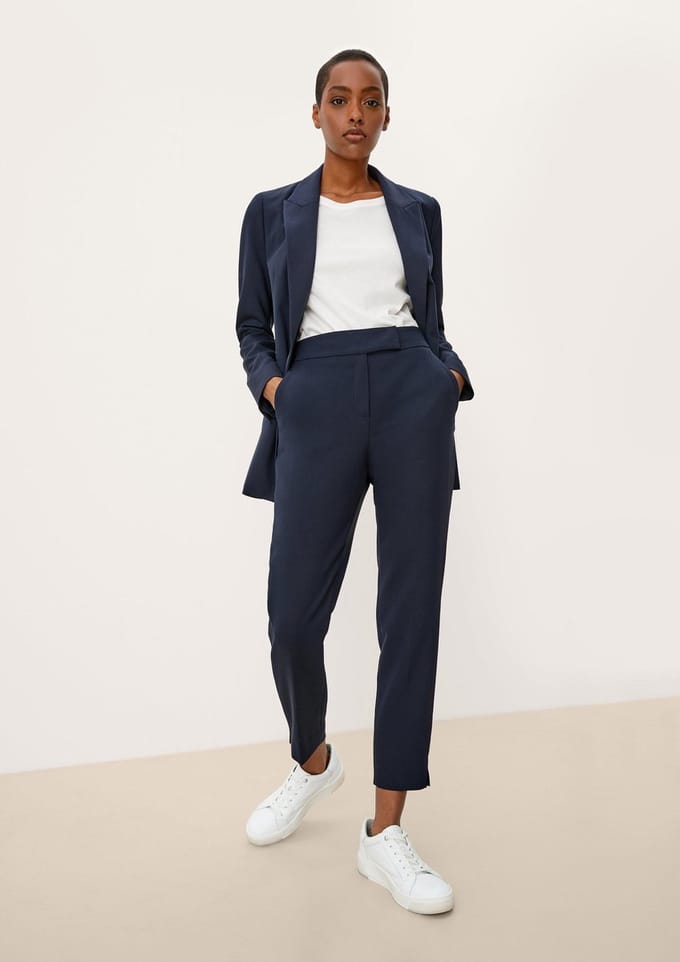 s.Oliver BLACK LABEL - Broek - Maat 46 - Vrouwen - 5959 BLUE -