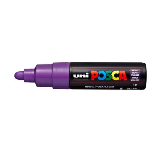 Posca marker met conische punt schrijfdikte breed paars