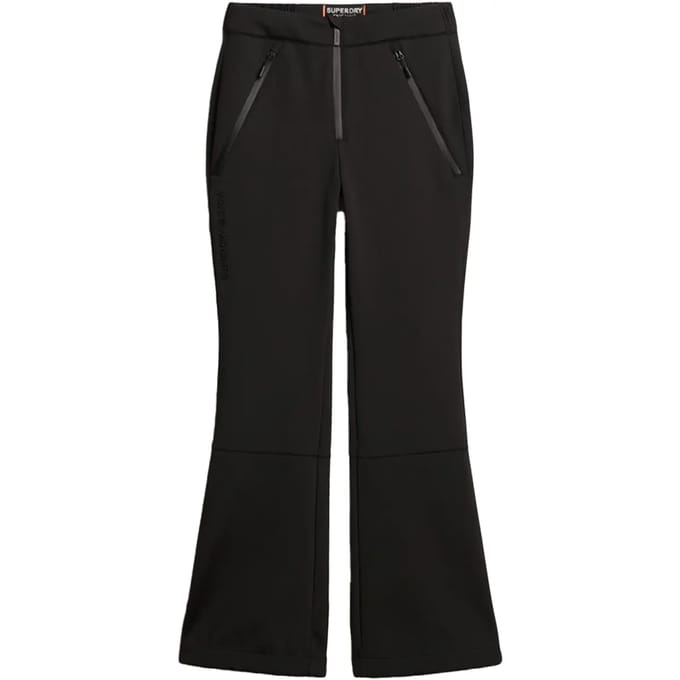 Superdry SKI SOFTSHELL SLIM TROUSERS Dames Wintersportbroek - Black - Maat XL