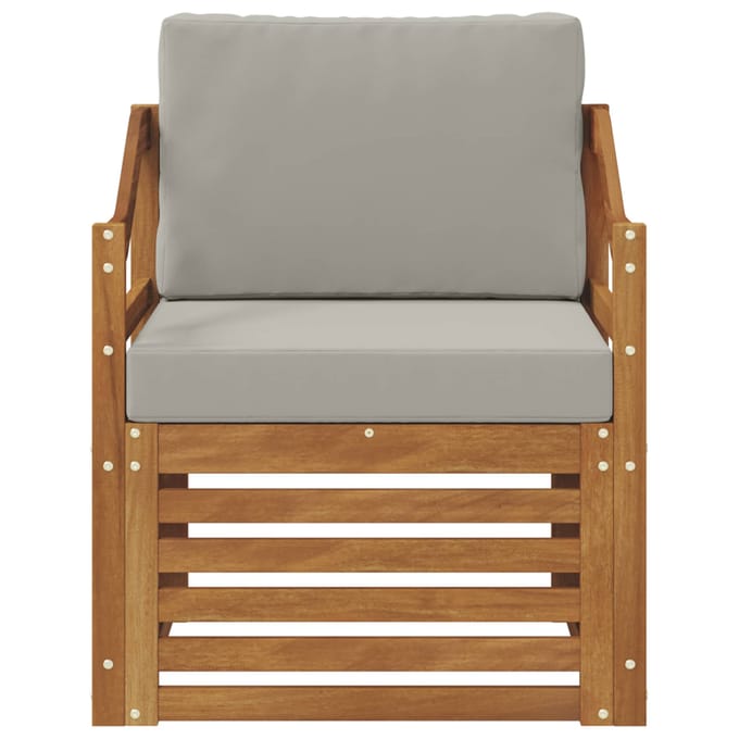 vidaXL - Buiten - bank - set - Massief - Acacia - Hout - en - Polyester