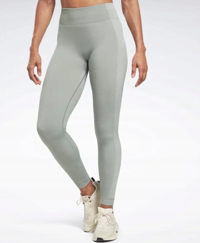 Reebok Serie - Sportlegging - Groen - Dames - Lange Lengte