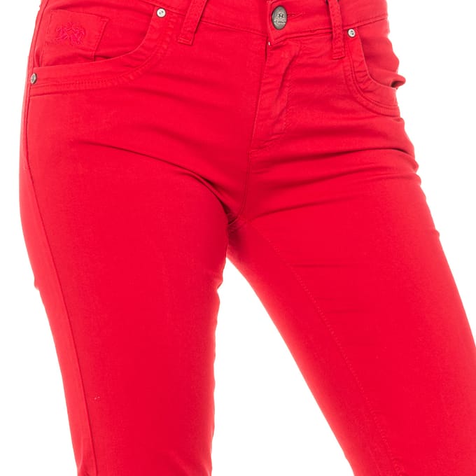 Stretch elastische broek met dun gesneden zomen LWT006 vrouw